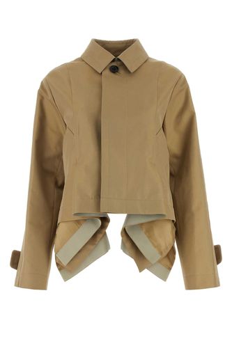 Cotton Blend Trench Coat - Sacai - Modalova