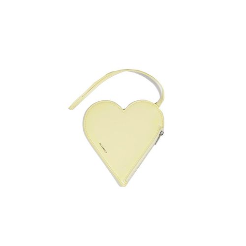 Carmine Heart-shaped Zipped Pouch - Jil Sander - Modalova