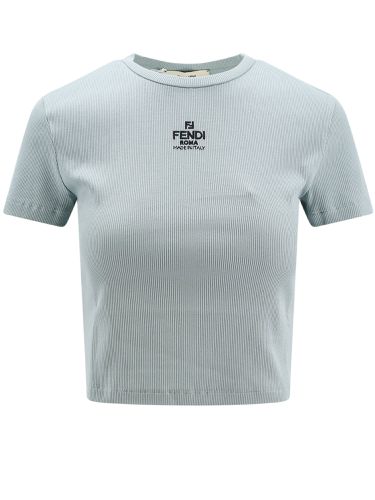 Fendi Logo Detailed Cropped T-shirt - Fendi - Modalova
