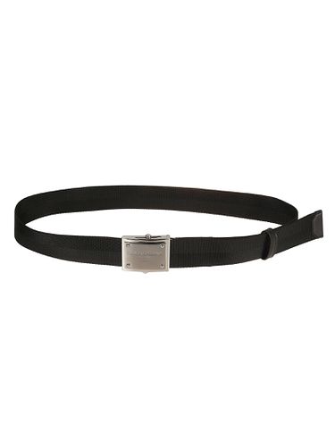 Engraved Plaque Buckle Belt - Dolce & Gabbana - Modalova