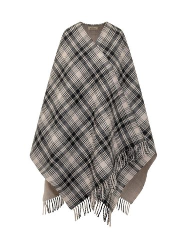 Woolrich Checked Fringed Cape - Woolrich - Modalova