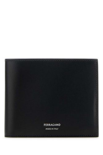 Ferragamo Black Leather Wallet - Ferragamo - Modalova