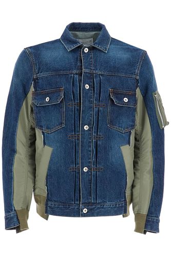 Sacai Denim And Nylon Jacket - Sacai - Modalova