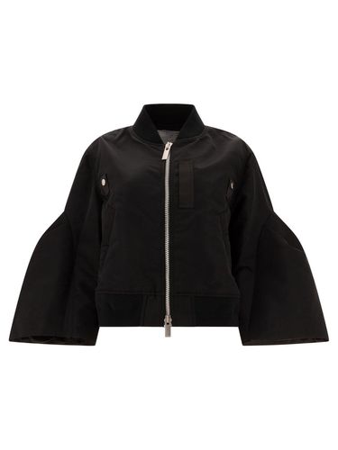 Puff Sleeved Panelled Bomber Jacket - Sacai - Modalova