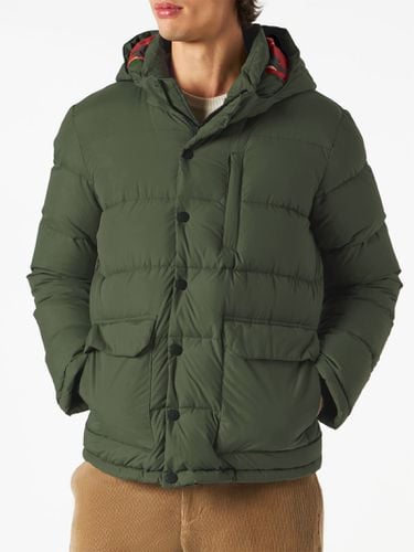 Man Hooded Down Padded Jacket Baxter With Ethnic Print - MC2 Saint Barth - Modalova