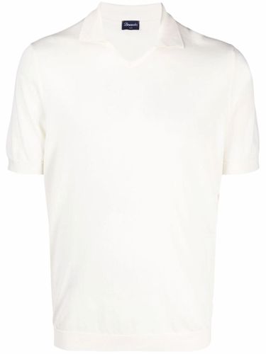 Drumohr Ivory White Cotton T-shirt - Drumohr - Modalova