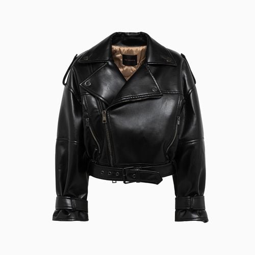 Oversized Leather Jacket - The Andamane - Modalova