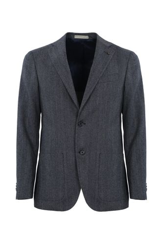 Denim-effect Virgin Wool Jacket - Corneliani - Modalova