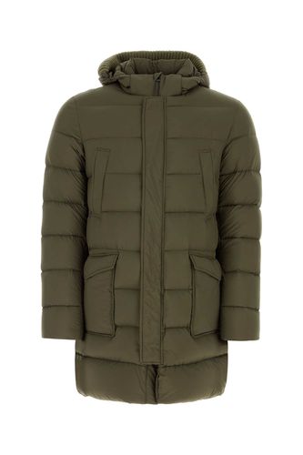 Army Green Nylon Padded Jacket - Herno - Modalova