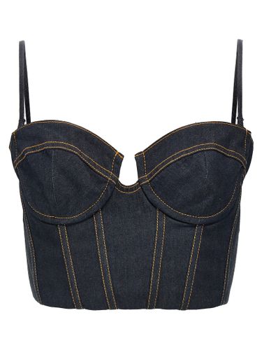 Zimmermann crush Denim Corset Top - Zimmermann - Modalova