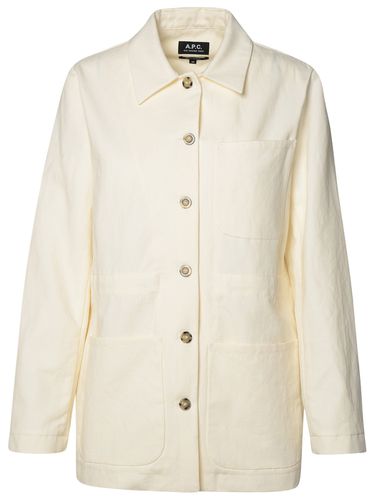 A. P.C. White Cotton Blend Jacket - A.P.C. - Modalova
