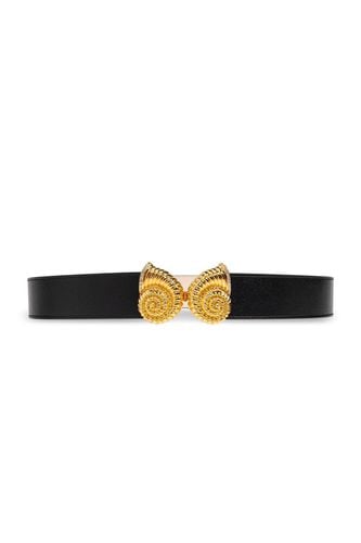 Logo Embossed Double Snail Buckle Belt - Balmain - Modalova