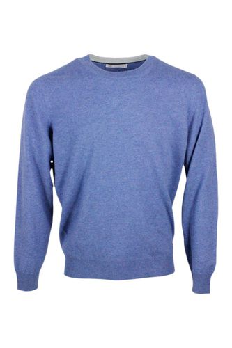Long-sleeved Crew-neck Sweater In Fine 2-ply 100% Cashmere - Brunello Cucinelli - Modalova