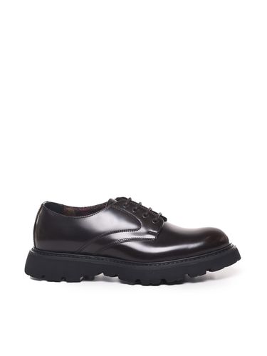 Black Leather Lace-up Shoes With Laces - Doucal's - Modalova