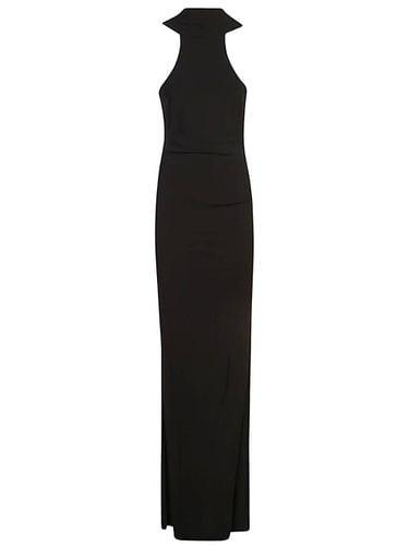 Necklace Detailed Sleeveless Maxi Dress - Elisabetta Franchi - Modalova