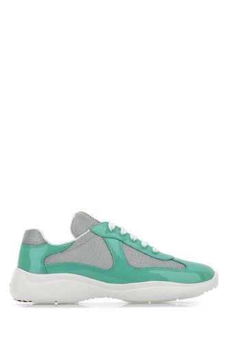 Multicolor Leather And Fabric America S Cup Sneakers - Prada - Modalova