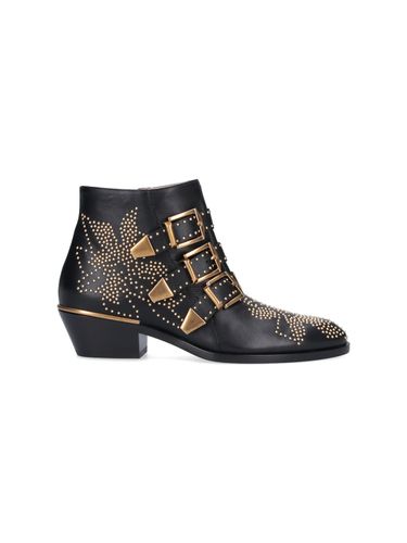 Susanna Embellished Buckled Boots - Chloé - Modalova