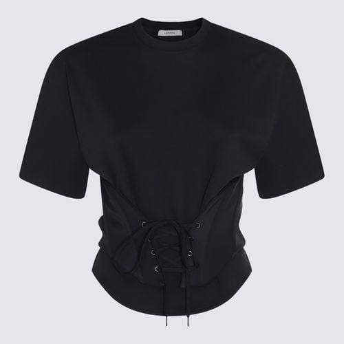 Mugler Black Cotton T-shirt - Mugler - Modalova