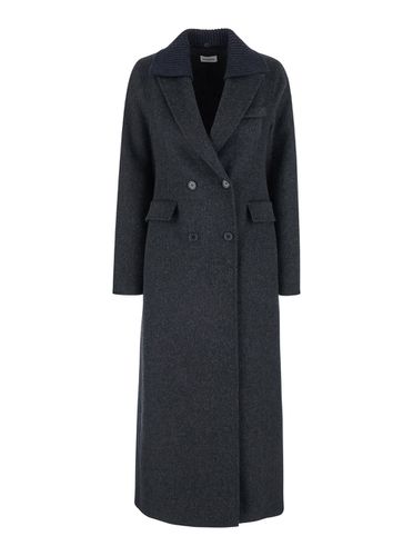 Double-breasted Coat In Wool Woman - Parosh - Modalova