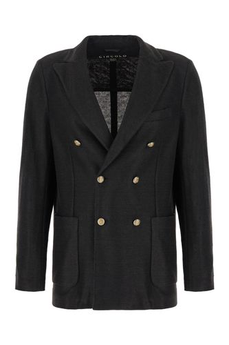 Circolo 1901 Black Linen Blazer - Circolo 1901 - Modalova