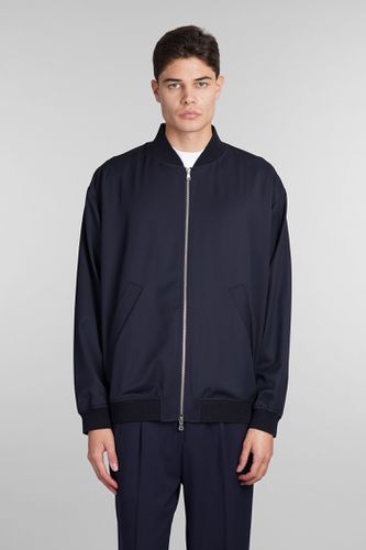 Barena Gabier Bomber In Blue Wool - Barena - Modalova