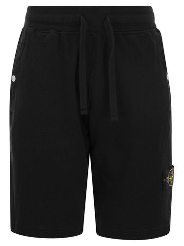 Logo Patch Drawstring Bermuda Shorts - Stone Island - Modalova