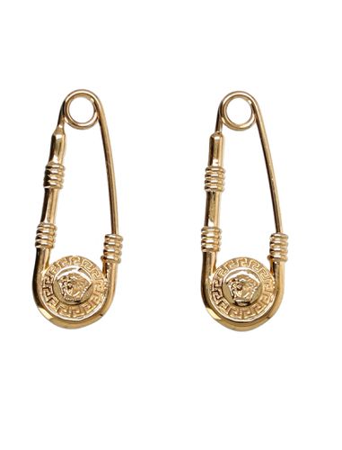 Versace Safety Pin Earrings - Versace - Modalova