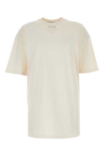 Prada Ivory Jersey T-shirt - Prada - Modalova