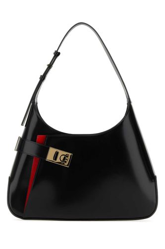 Black Leather Large Arch Shoulder Bag - Ferragamo - Modalova