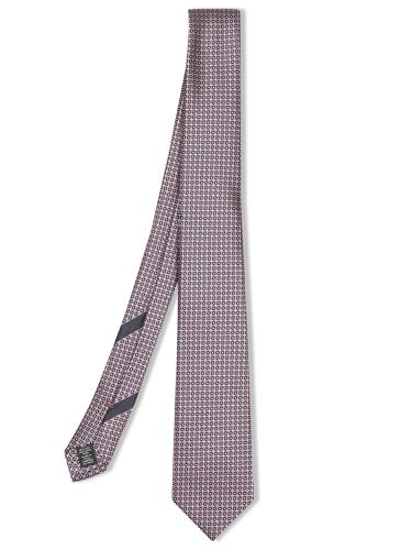 Zegna Pink Silk Tie 8 Cm - Zegna - Modalova