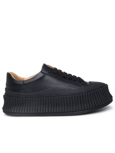 Jil Sander Black Leather Sneakers - Jil Sander - Modalova