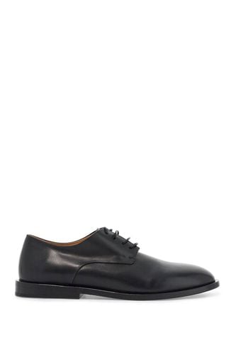 Black Calf Leather Derby Shoes With Glossy Finish - Marsell - Modalova