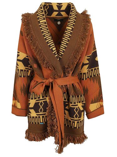 Fringed Edge V-neck Belted Cardigan - Alanui - Modalova