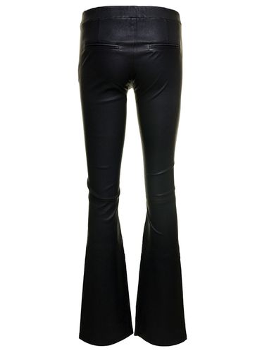 Izzy Pants With Branded Button Fastening In Leather Woman - ARMA - Modalova