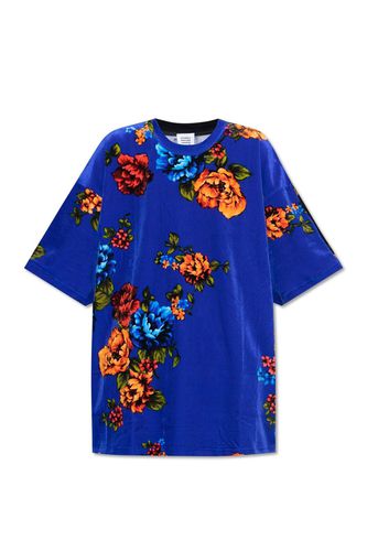 Floral Printed Round-neck T-shirt - VETEMENTS - Modalova