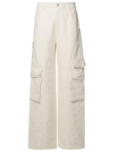 GCDS White Cotton Jeans - GCDS - Modalova