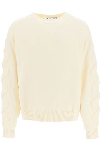 Off-White 3d Diag Knit Sweater - Off-White - Modalova