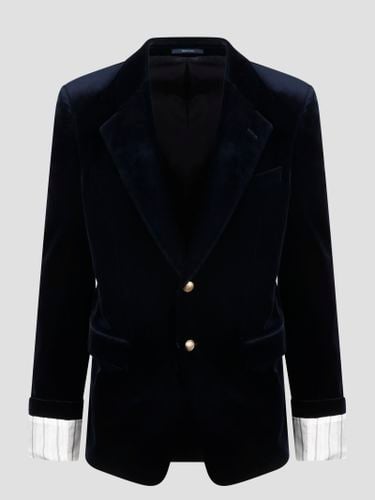 Gucci Turned-up Velvet Cuff Blazer - Gucci - Modalova