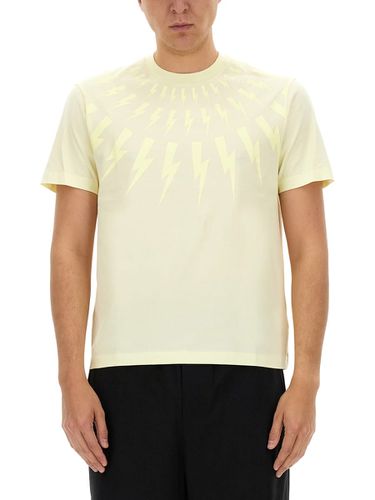 Fairisle Thunderbolt T-shirt - Neil Barrett - Modalova