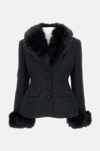 Self-portrait Boucle Fur Jacket - self-portrait - Modalova
