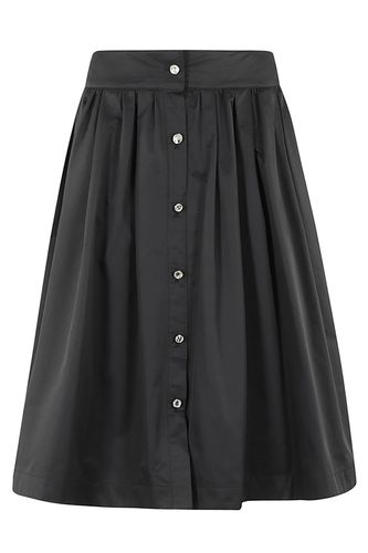 Jewel Button Nylon Blend Skirt - Moschino - Modalova