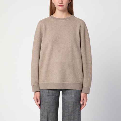 Beige Sweatshirt In Wool And Cashmere Blend - Max Mara - Modalova