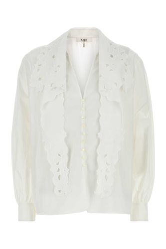 Chloé White Poplin Shirt - Chloé - Modalova