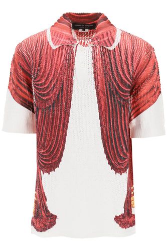 Knit Polo Shirt With Theater Print - Comme Des Garçons Homme Plus - Modalova