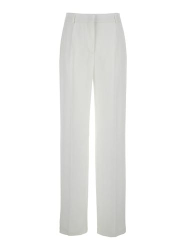 Pants With High Waist And Belt Loops In Silk Blend Woman - Alberta Ferretti - Modalova