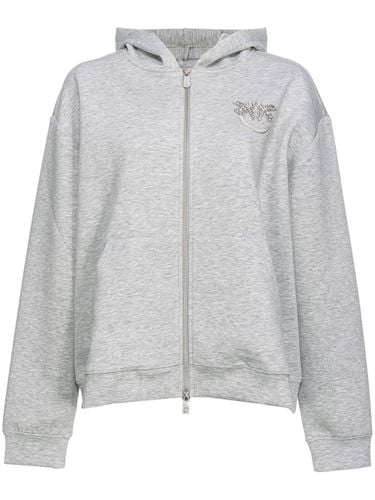 Logo Embellished Zip-up Jacket - Pinko - Modalova