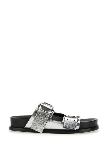 Leather Sandal With Buckle - Jil Sander - Modalova