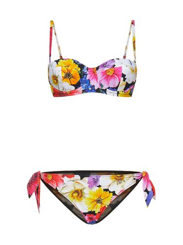 Floral Print Bikini Set - Dolce & Gabbana - Modalova