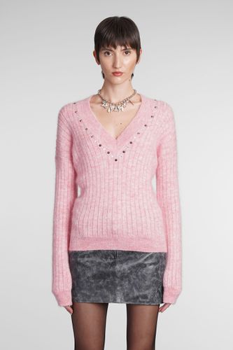 Mohair Knit V-neck Jumper - Alessandra Rich - Modalova