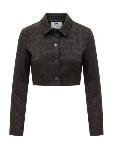 Moon Diamant Jacquard Cropped Jacket - Marine Serre - Modalova